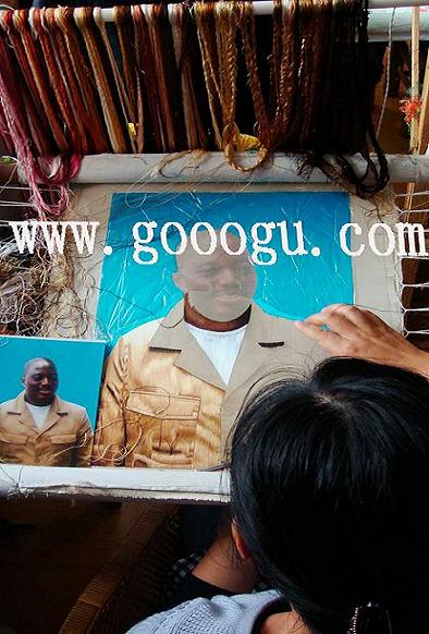 人物刺繡肖像，總統(tǒng)肖像刺繡，蘇繡人物精品