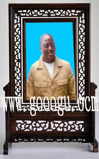 人物肖像刺繡臺屏，雙面繡人物刺繡肖像，雙面繡臺屏精品定制