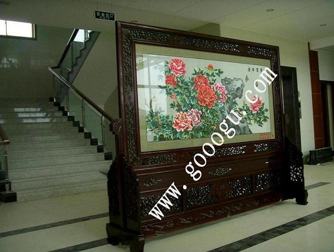 蘇繡大堂屏風(fēng) 新廠(chǎng)區(qū)落成紀(jì)念物  正宗蘇州刺繡屏風(fēng)