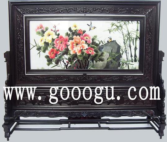 蘇州刺繡精品圖案，蘇繡欣賞，春色滿園刺繡畫