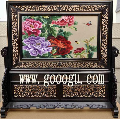 蘇州刺繡（蘇繡），雙面繡擺件，高檔手工雙面繡