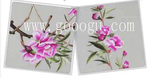 牡丹花的顏色過渡自然、繡工精細展現(xiàn)牡丹國花之韻!