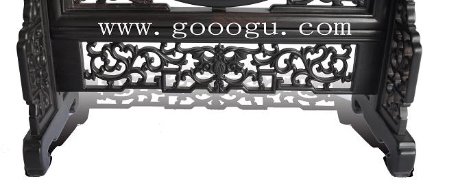 紫檀木架，雕工精細!