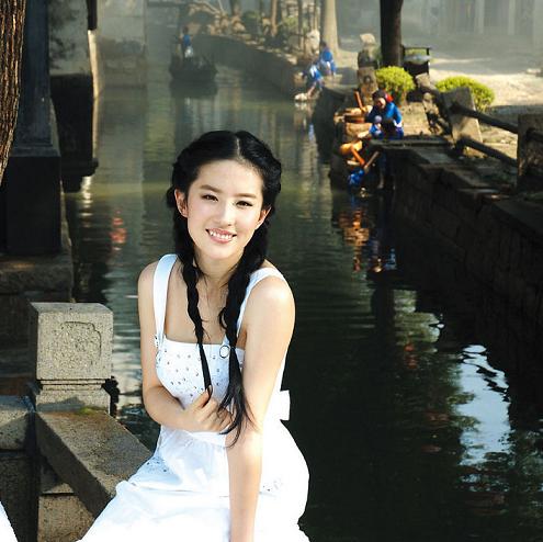 劉亦菲，明星，太湖，旅游，蘇繡