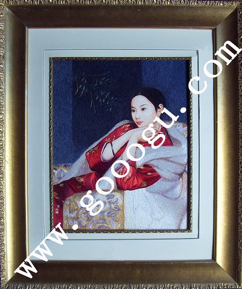  蘇繡  蘇州刺繡  人物刺繡畫(huà)  蘇繡精品