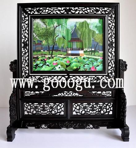 蘇繡，園林， 雙面繡 ，工藝品